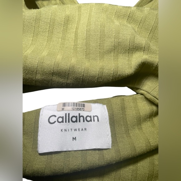 Callahan Knit Green Mimi Halter Tank Size Medium - Picture 7 of 7